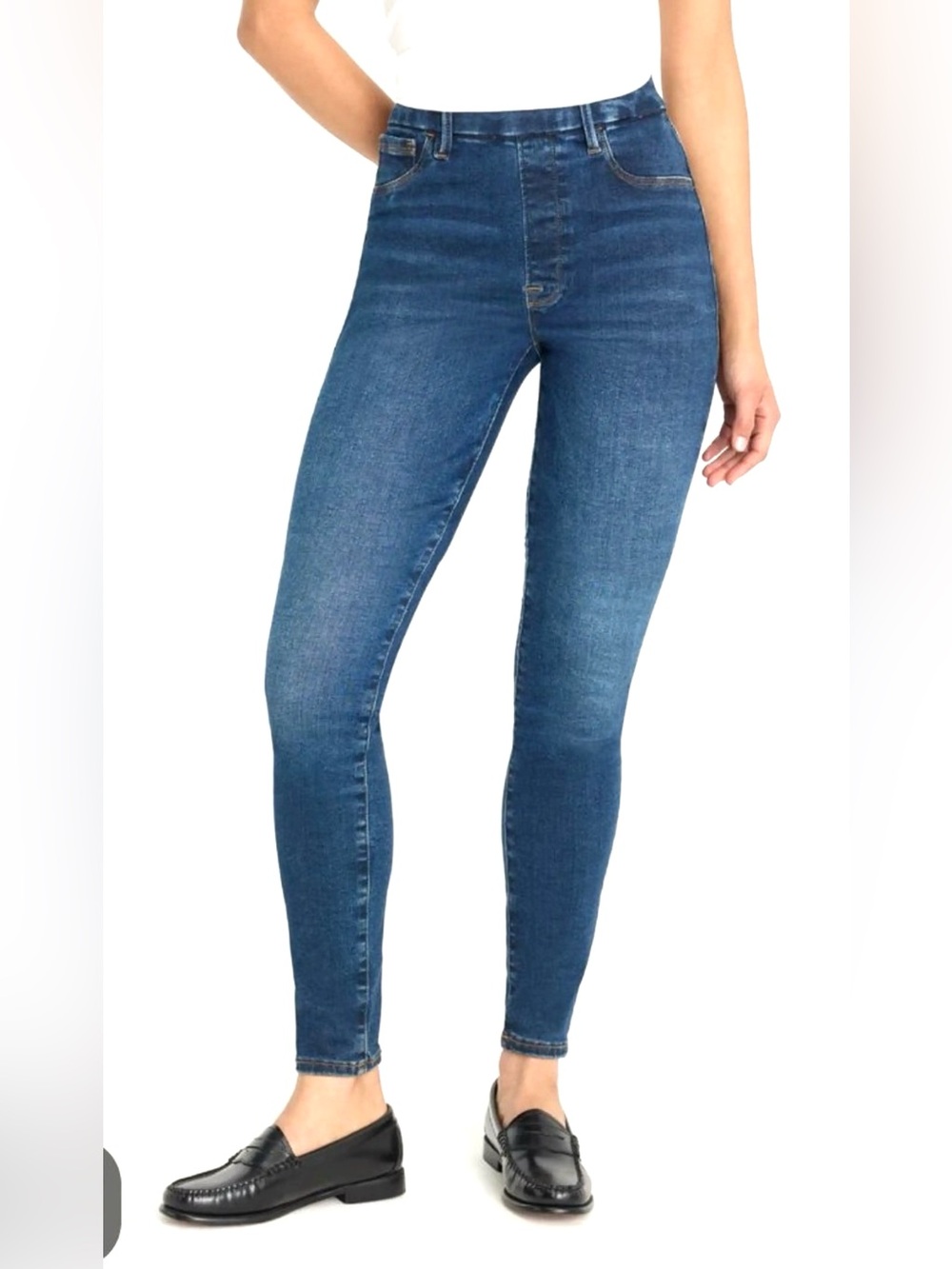 Good American Pull On High-Rise Skinny Jean